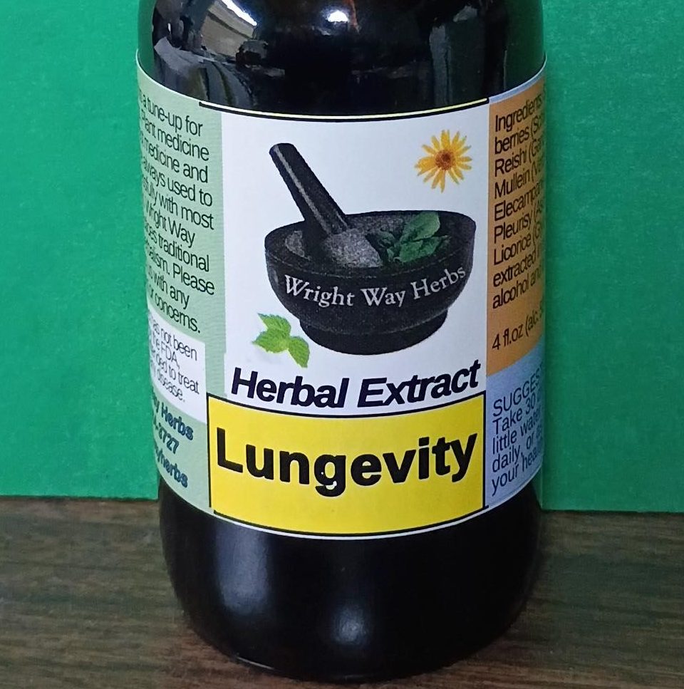 Lungevity Tincture Formula (formerly known as Lovely Lungs)
